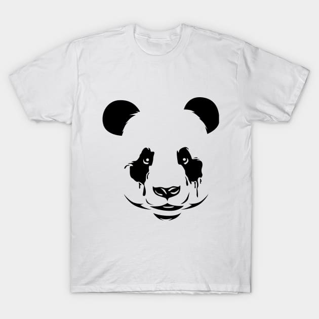 Panda's Face minimalist T-Shirt by daizzy